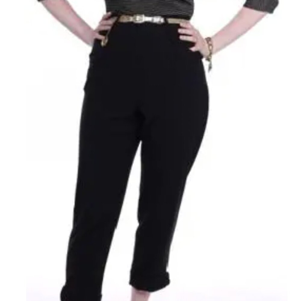 Freddie's of Pinewood Black Wing Pants 1950s Inspired Size 28